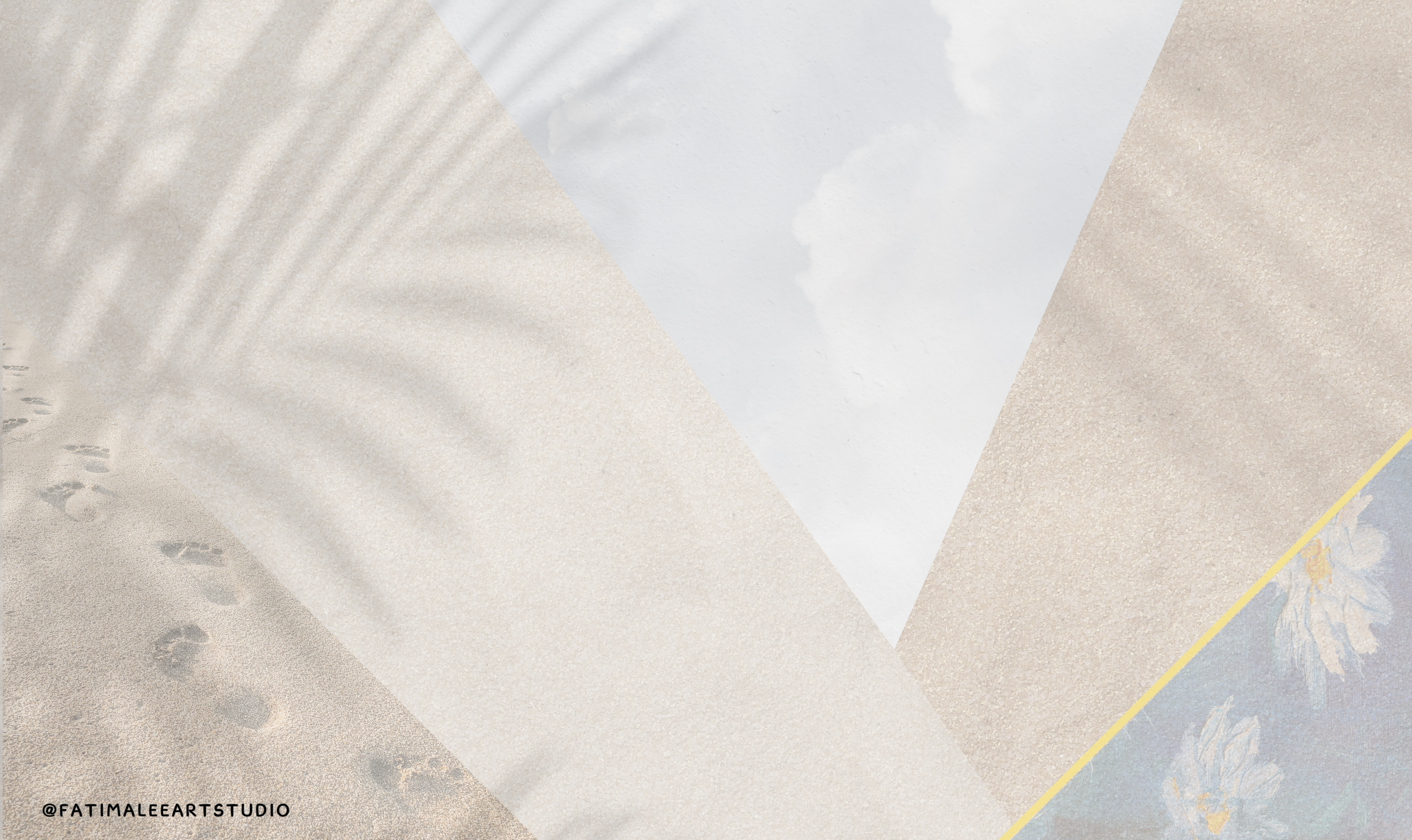 Beach waves with elegant artisanal jewelry. Fatimaleeartstudio.com