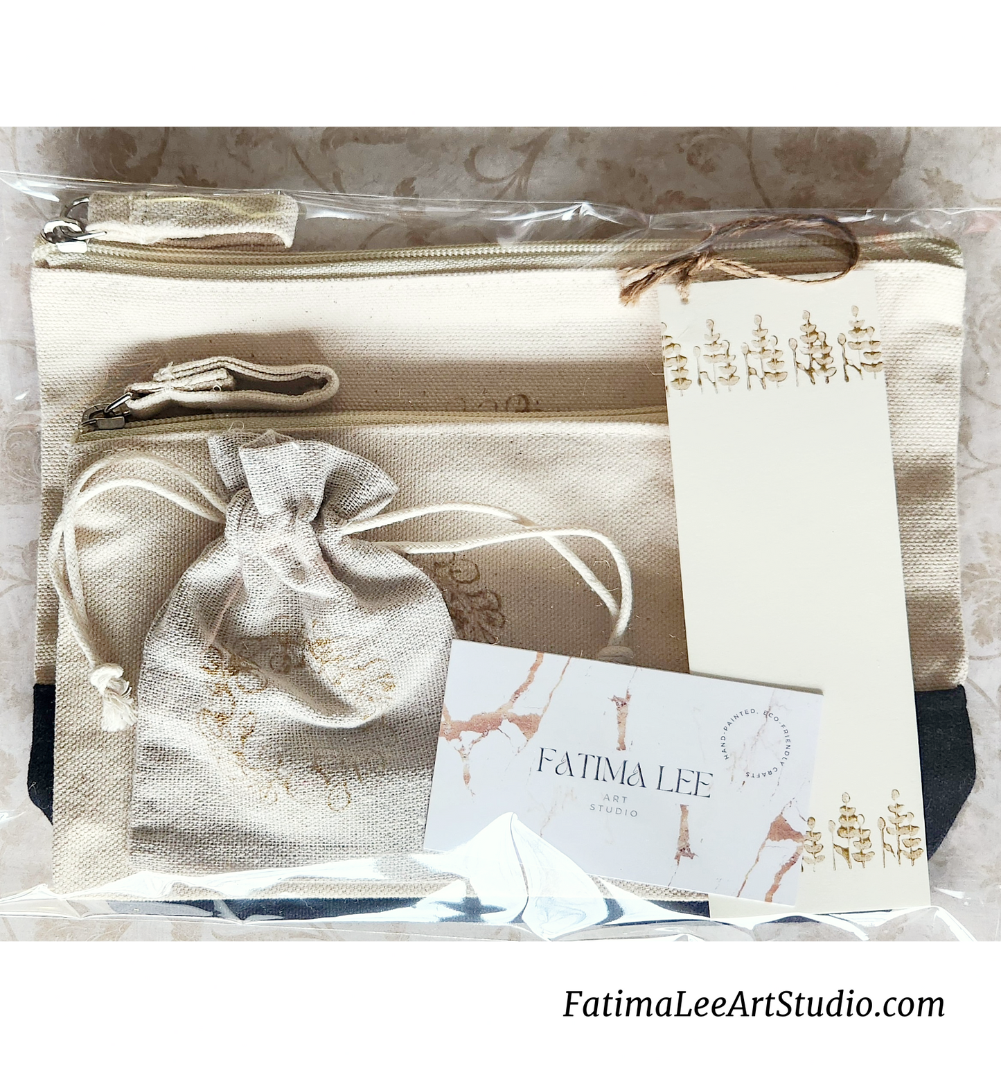 Personalized travel cotton pouches