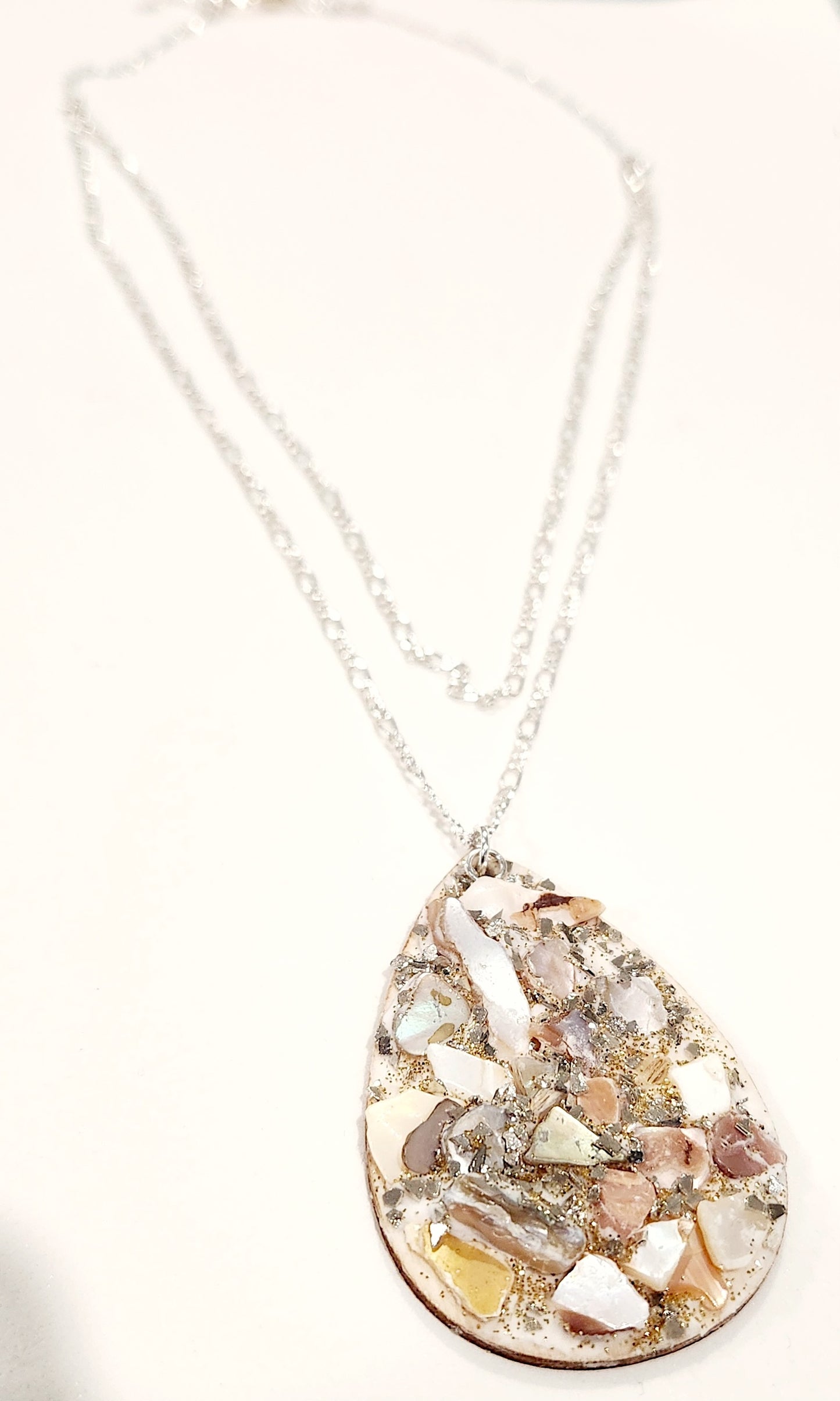 Shell Necklace, double chain