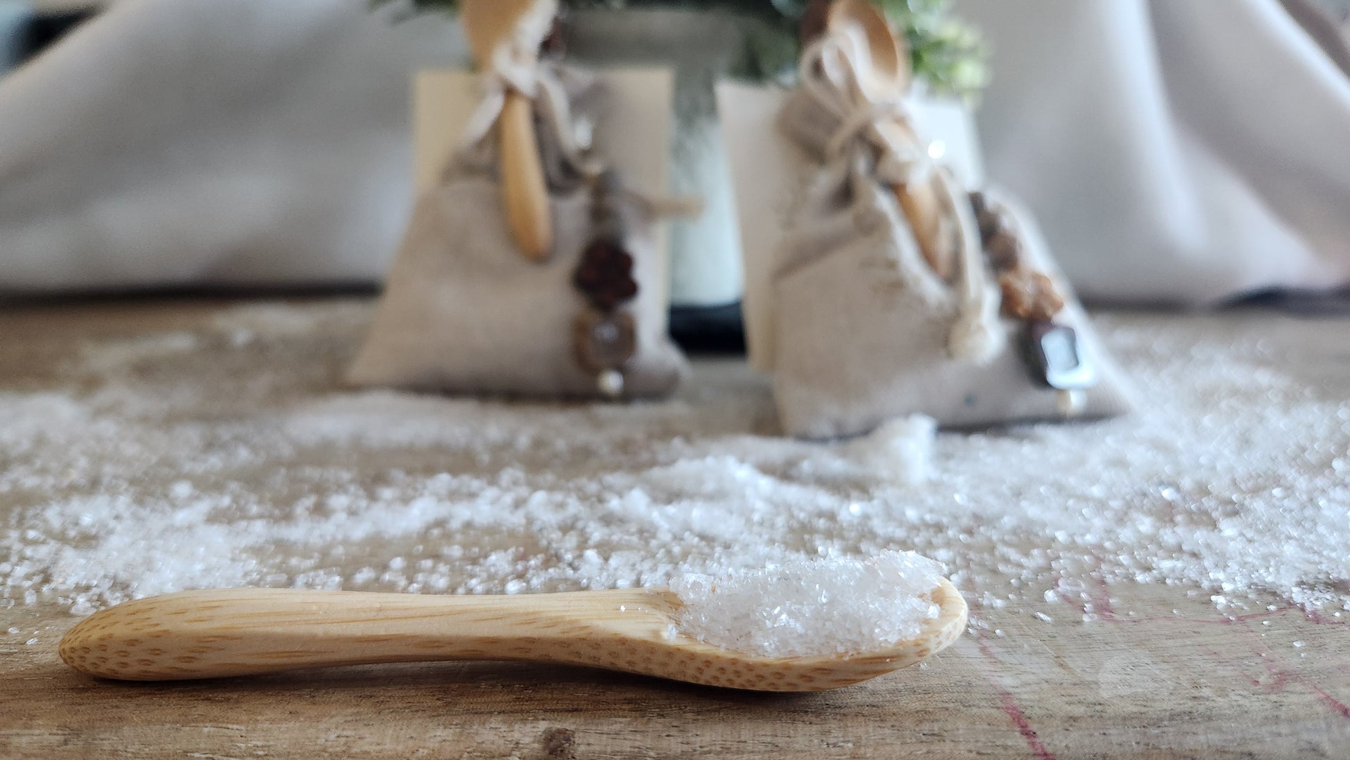 Wedding favor bath salt lavender theme